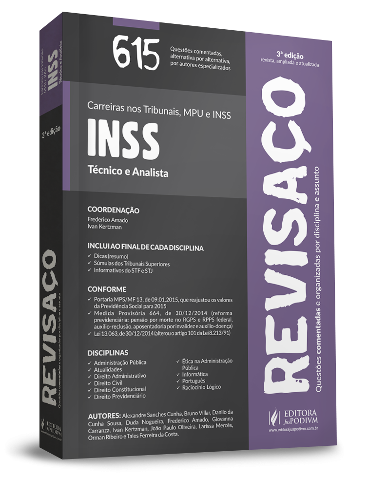 Revisaço - Analista e Técnico do Inss - 615 Questões Comentadas - 