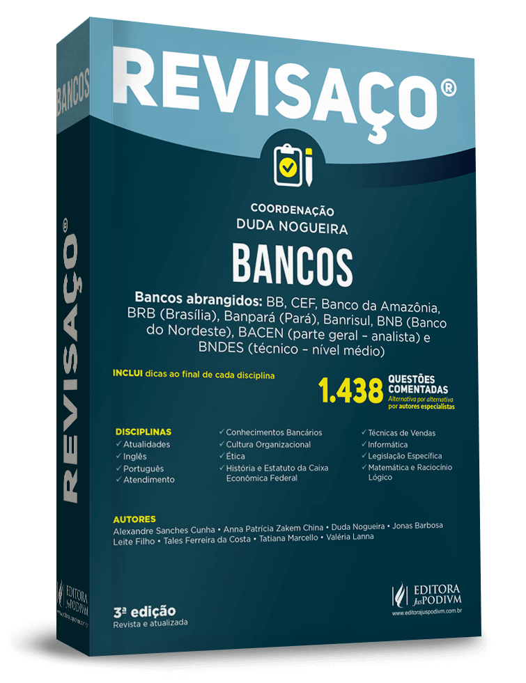 Revisaço - Bancos - 1.438 Questões comentadas 
