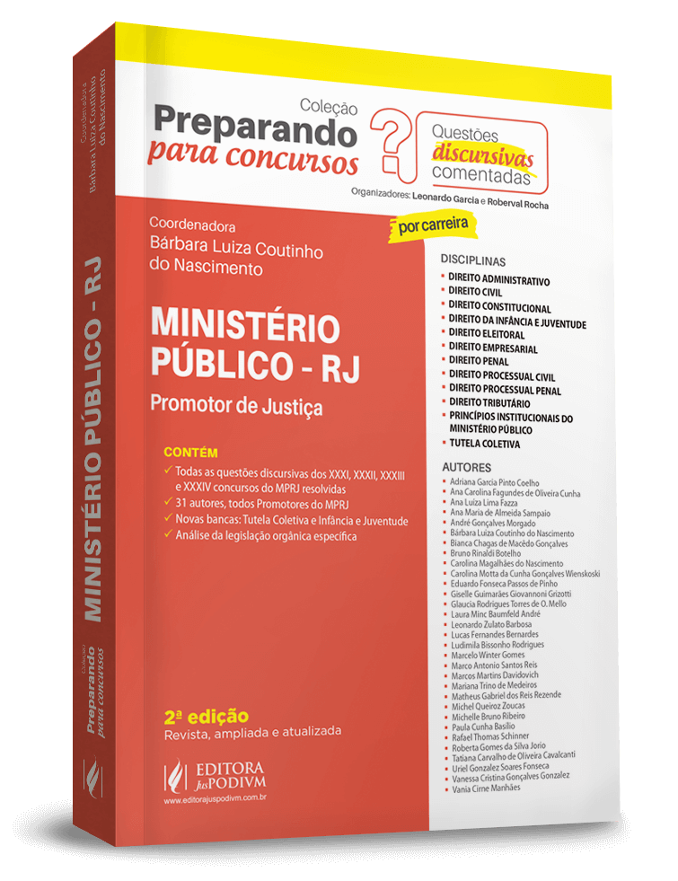 Preparando para concursos - Questões Discursivas Comentadas - MPE/RJ (2018)