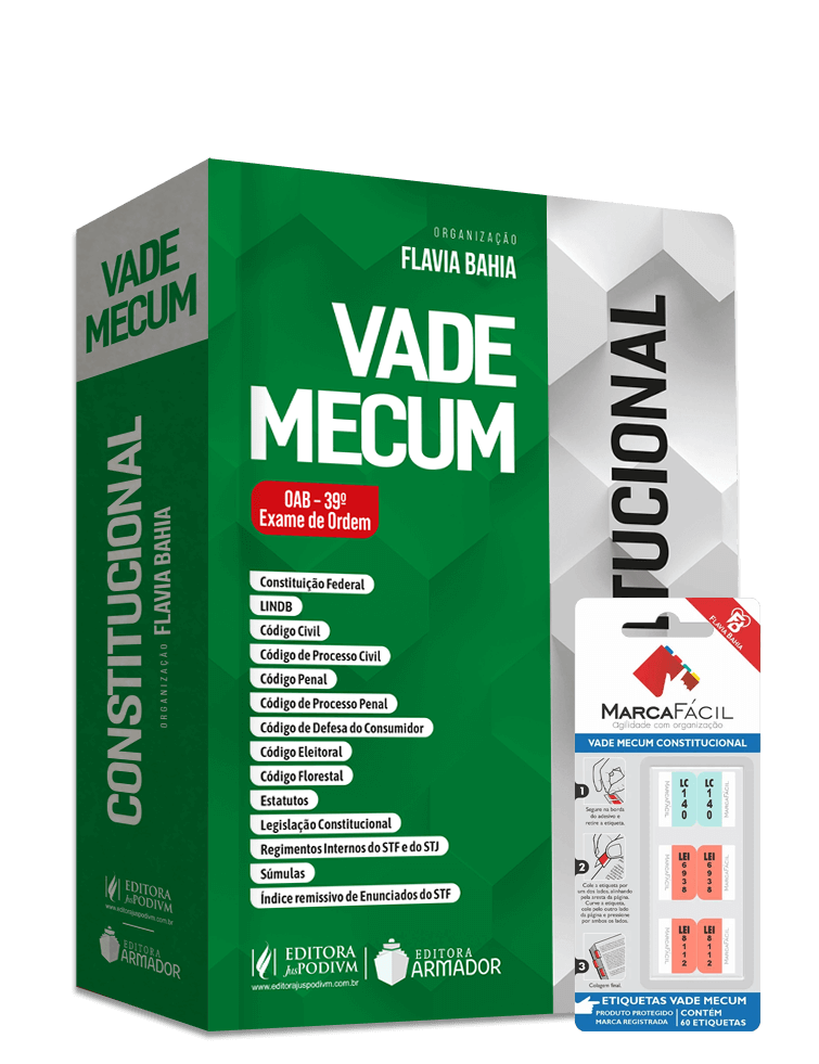 Vade Mecum Constitucional + Etiqueta Marca Fácil - 39º Exame de Ordem