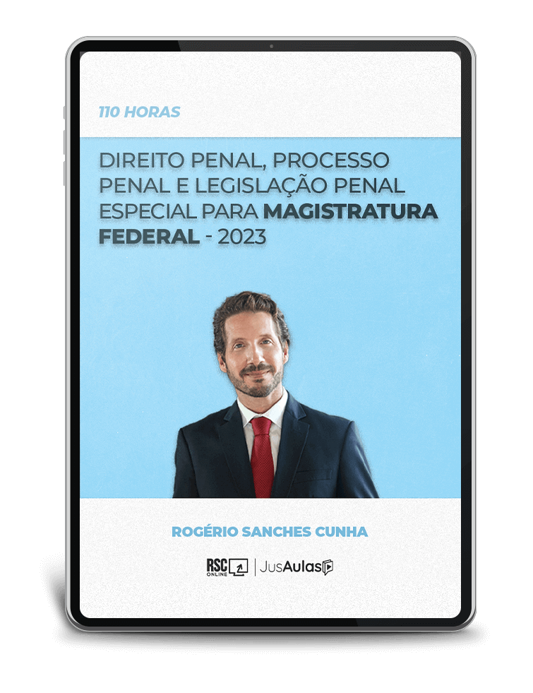 Direito Penal, Processo Penal e Legislação Penal Especial para Magistratura Federal - 110h - Jusaulas - (2023)