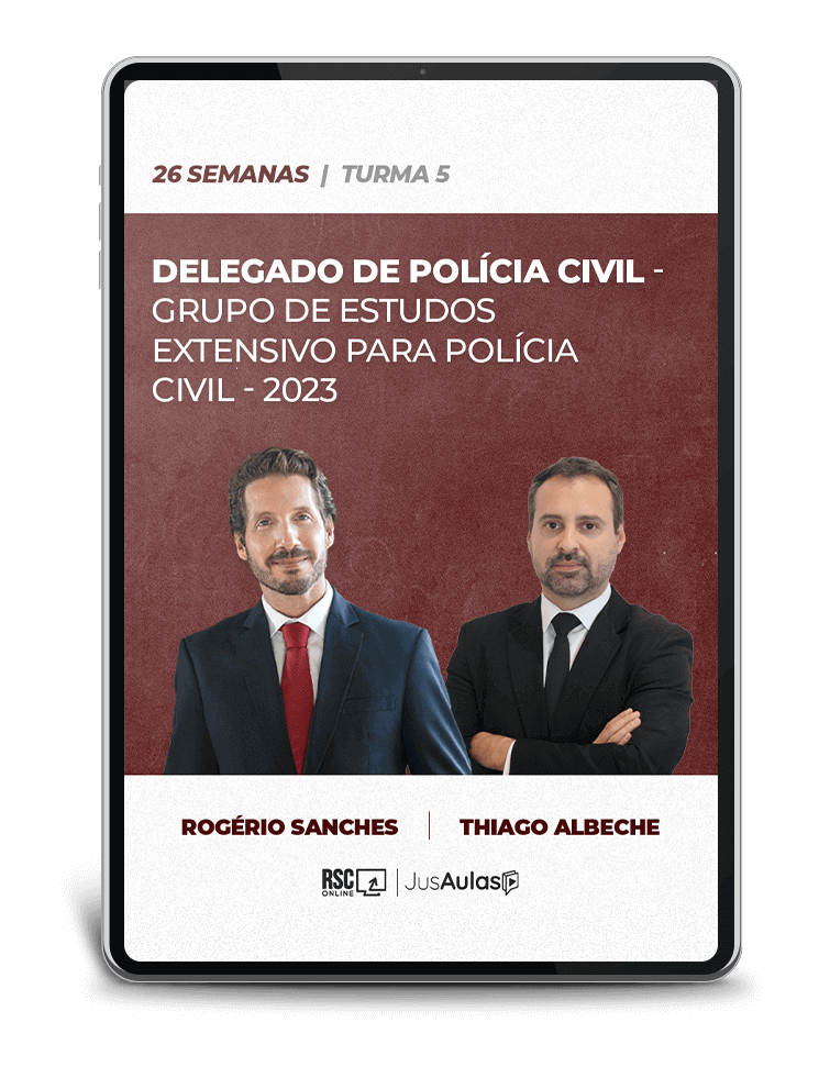Delegado de Polícia Civil - Grupo de Estudos Extensivo para Policia Civil  - Jusaulas - (2023)