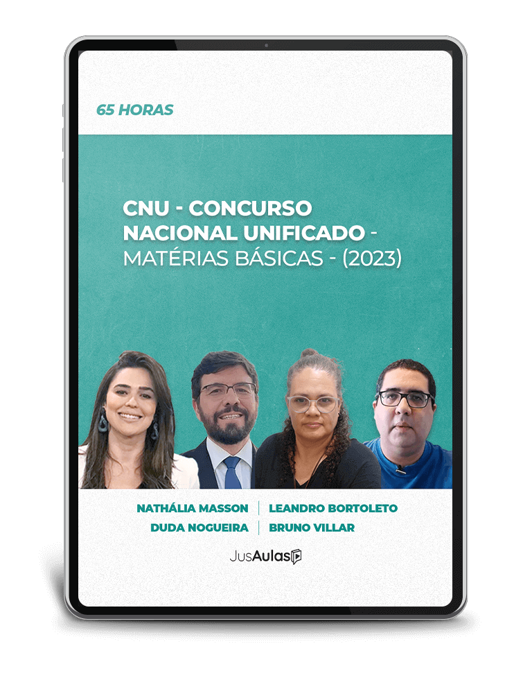 CNU - Concurso Nacional Unificado - Matérias Básicas - 65h - Jusaulas - (2023)