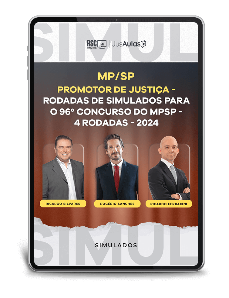 MP/SP - Promotor de Justiça - Rodadas de Simulados para o 96º Concurso do MPSP - (2024) - 4 Rodadas