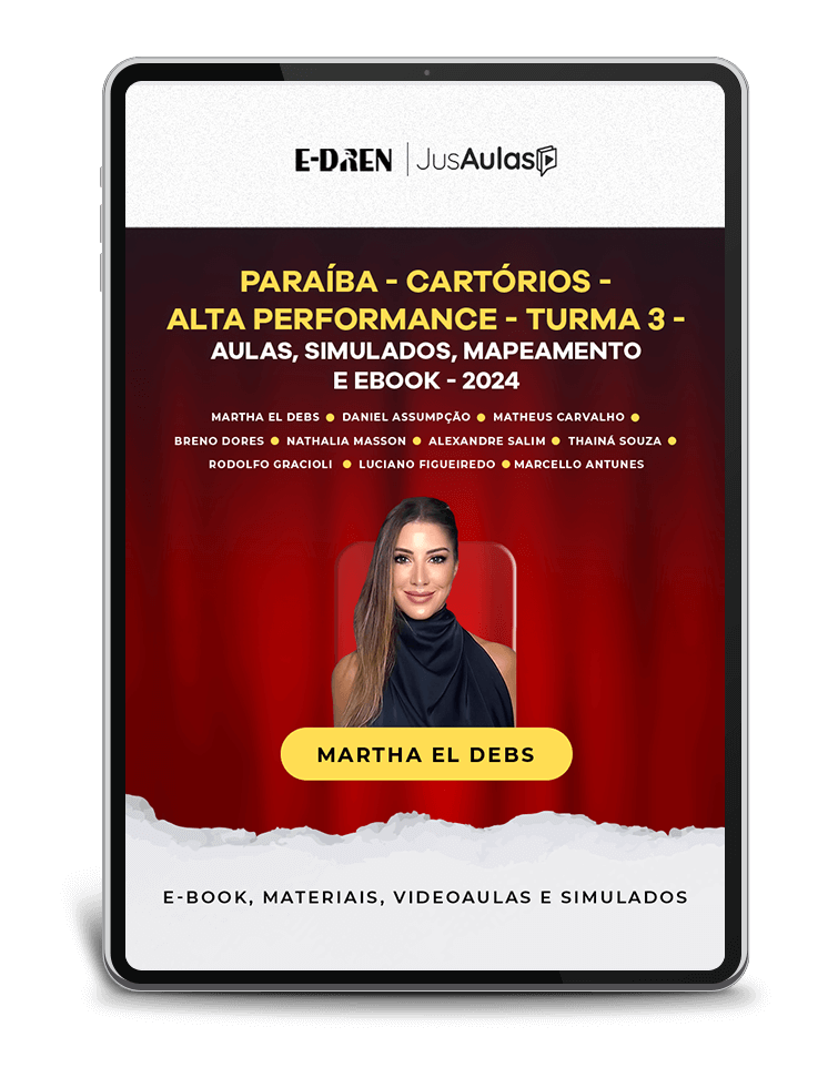 Paraíba - Cartórios - Alta Performance - Aulas, Simulados, Mapeamento e Ebook - (2024)