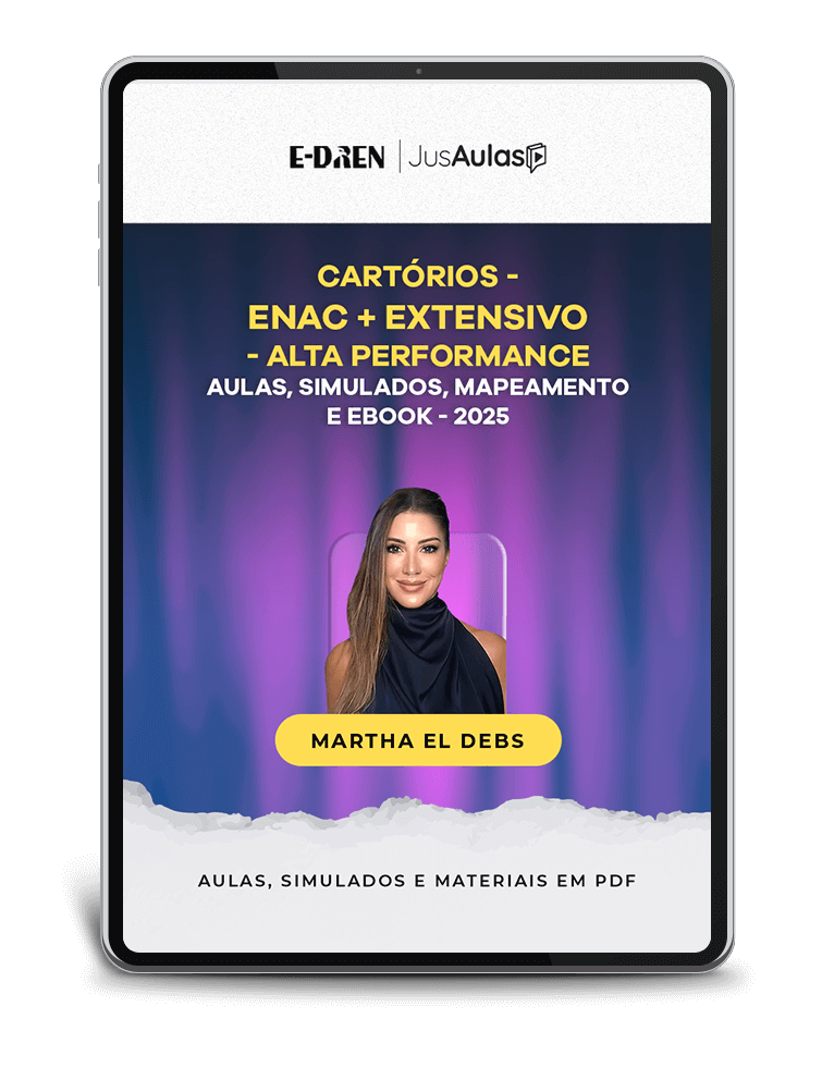 Cartórios - ENAC + Extensivo - Alta Performance - Aulas, Simulados, Mapeamento e Ebooks - (2025)