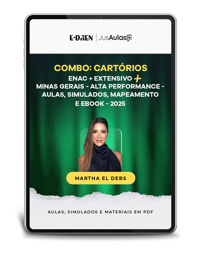 COMBO: Cartórios - ENAC + Extensivo + Minas Gerais - Alta Performance - Aulas, Simulados, Mapeamento e Ebooks - (2025)