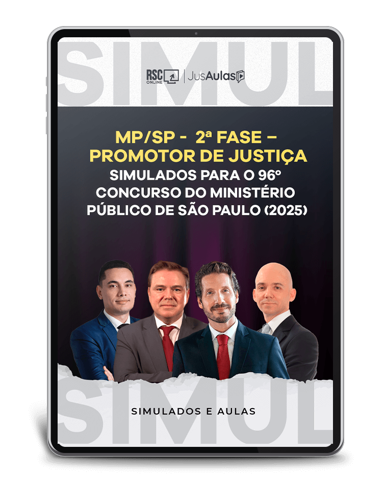 MP/SP - 2ª Fase  Promotor de Justiça - Simulados para o 96º Concurso do Ministério Público de São Paulo  (2025)