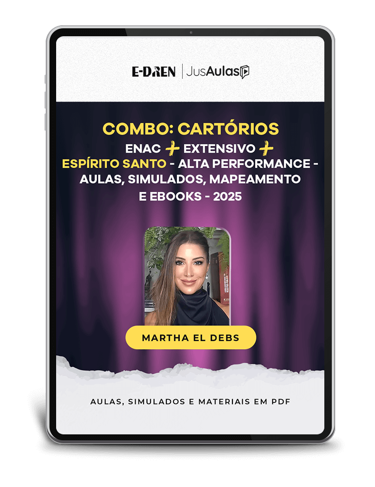 COMBO: Cartórios - ENAC + Extensivo + Espírito Santo - Alta Performance - Aulas, Simulados, Mapeamento e Ebooks - (2025)