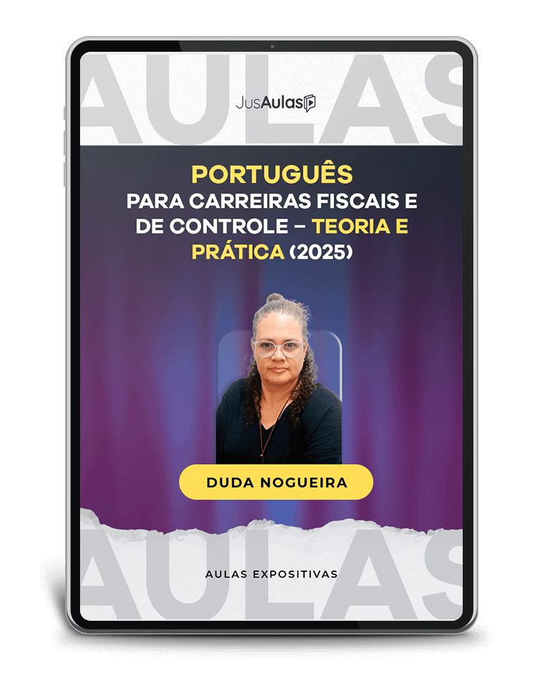 Português para Carreiras Fiscais e de Controle  - Teoria e Prática (20h) - JusAulas - 2025