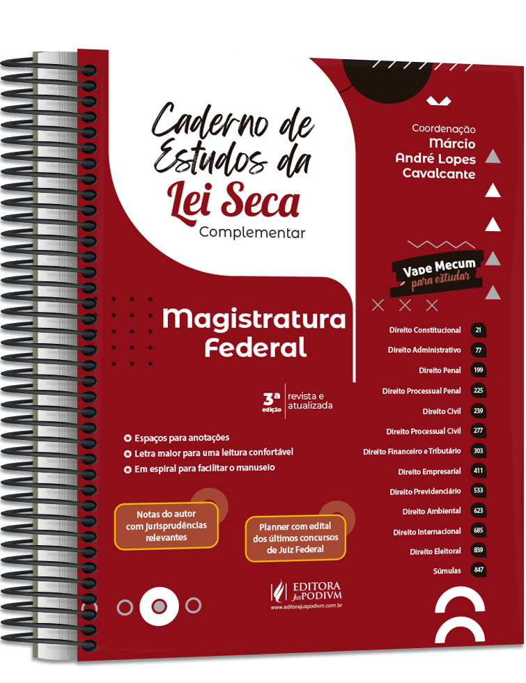 Caderno de Estudos da Lei Seca Complementar - Magistratura Federal (2021)