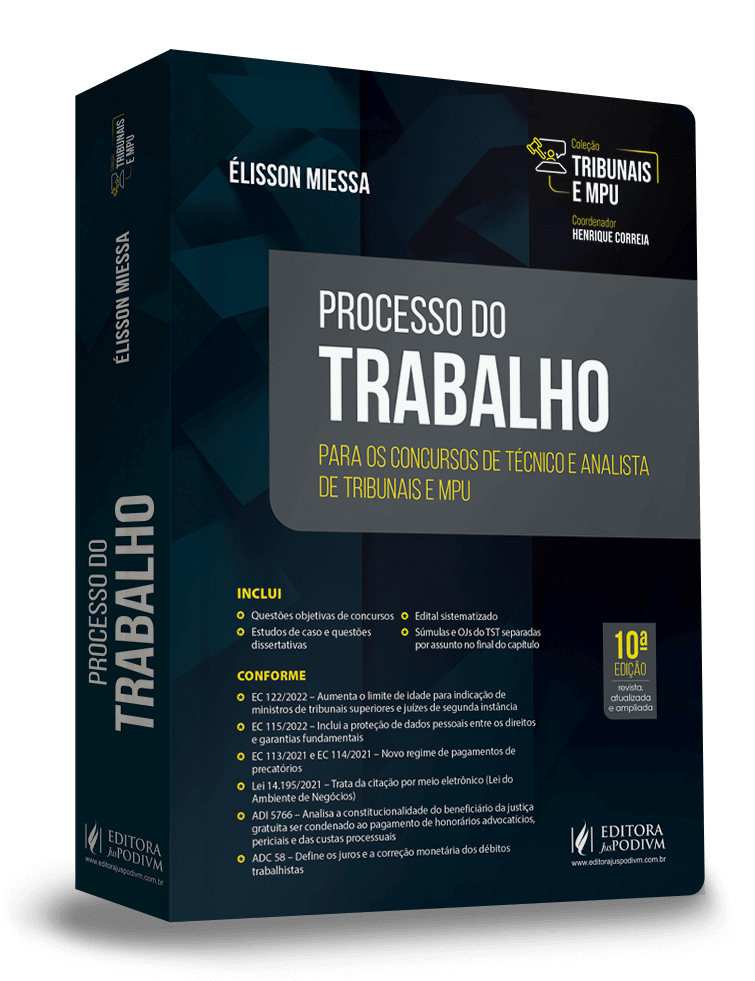 Tribunais e MPU - Processo do Trabalho - Para Analista (2022)