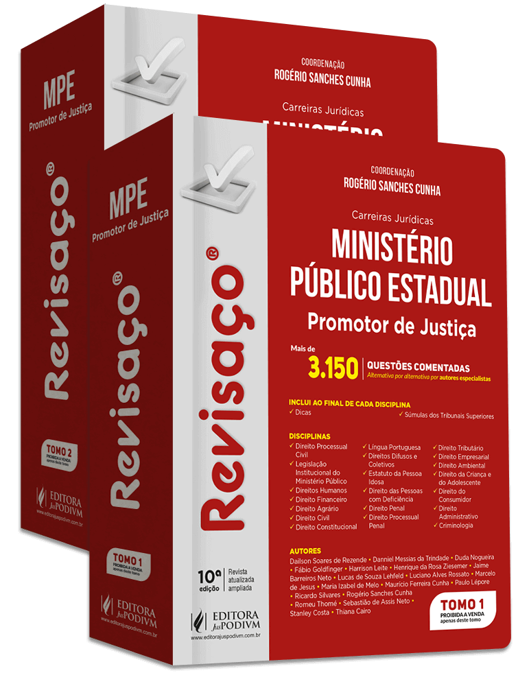 Revisaço - Ministério Público Estadual - Promotor de Justiça - Mais de 3.150 Questões Comentadas (2024)