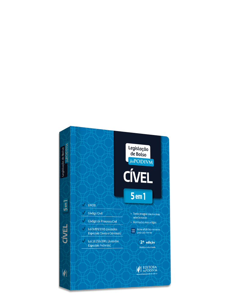 Legislação de Bolso Cível (2023): 5 em 1 - LINDB, Código Civil, Código de Processo Civil e Leis dos Juizados Especiais