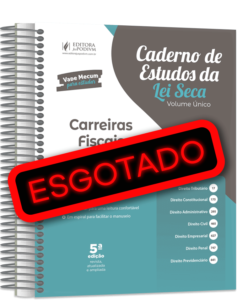 Caderno de Estudos da Lei Seca Volume Único - Carreiras Fiscais (2023)