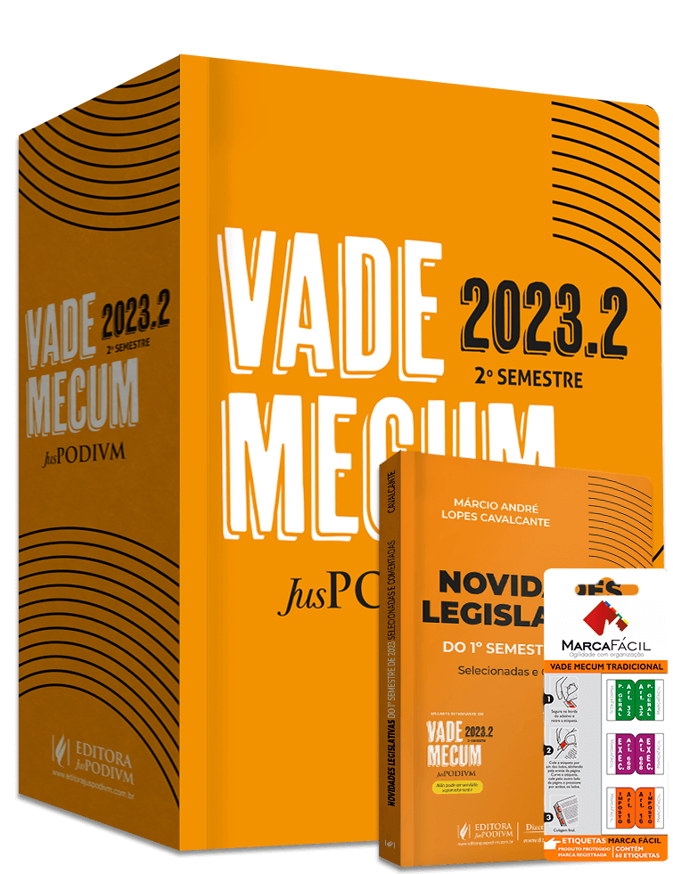 Vade Mecum Juspodivm - 2023.2 - Tradicional - Capa Laranja + Etiqueta Marca Fácil - 2º Semestre