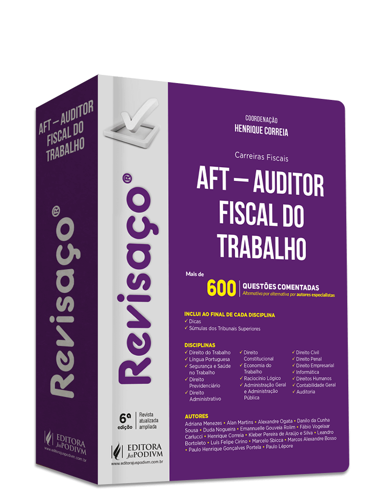 Revisaço - AFT - Auditor Fiscal do Trabalho - Mais de 600 Questões Comentadas (2023)