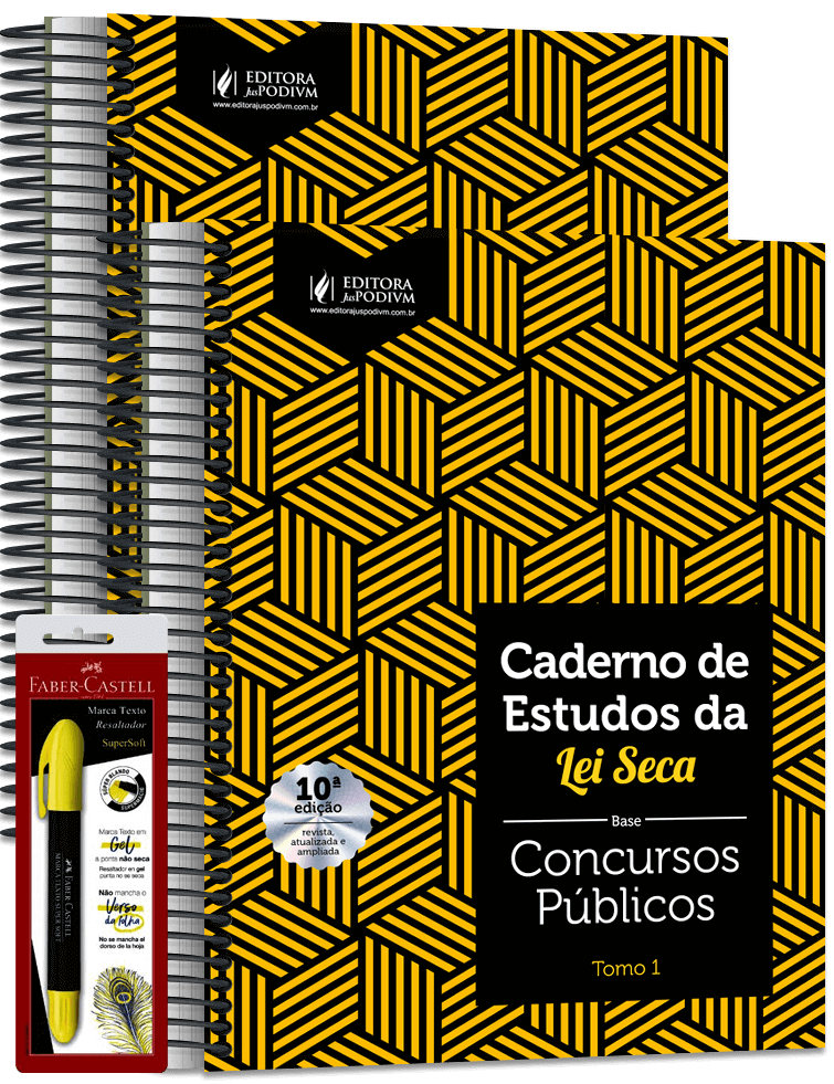 Caderno de Estudos da Lei Seca - 2023.2 - Concursos Públicos - Vade Mecum Amarelinho - 2º Semestre