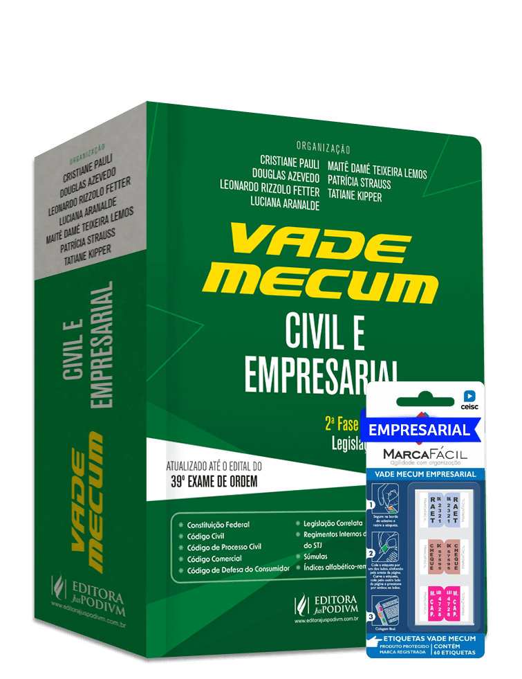 Vade Mecum Civil e Empresarial + Etiqueta Marca Fácil Empresarial - 39º Exame de Ordem
