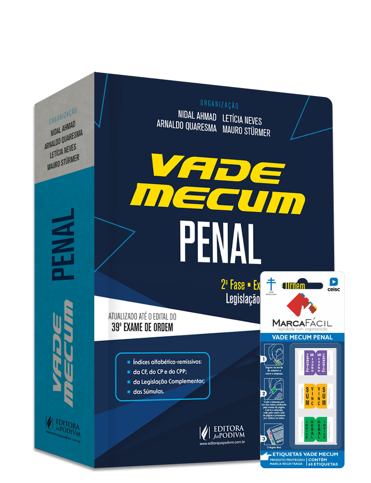 Vade Mecum Penal + Etiqueta Marca Fácil - 39º Exame de Ordem