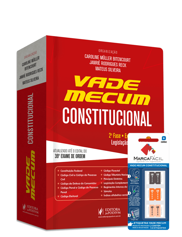 Vade Mecum Constitucional + Etiqueta Marca Fácil - 39º Exame de Ordem