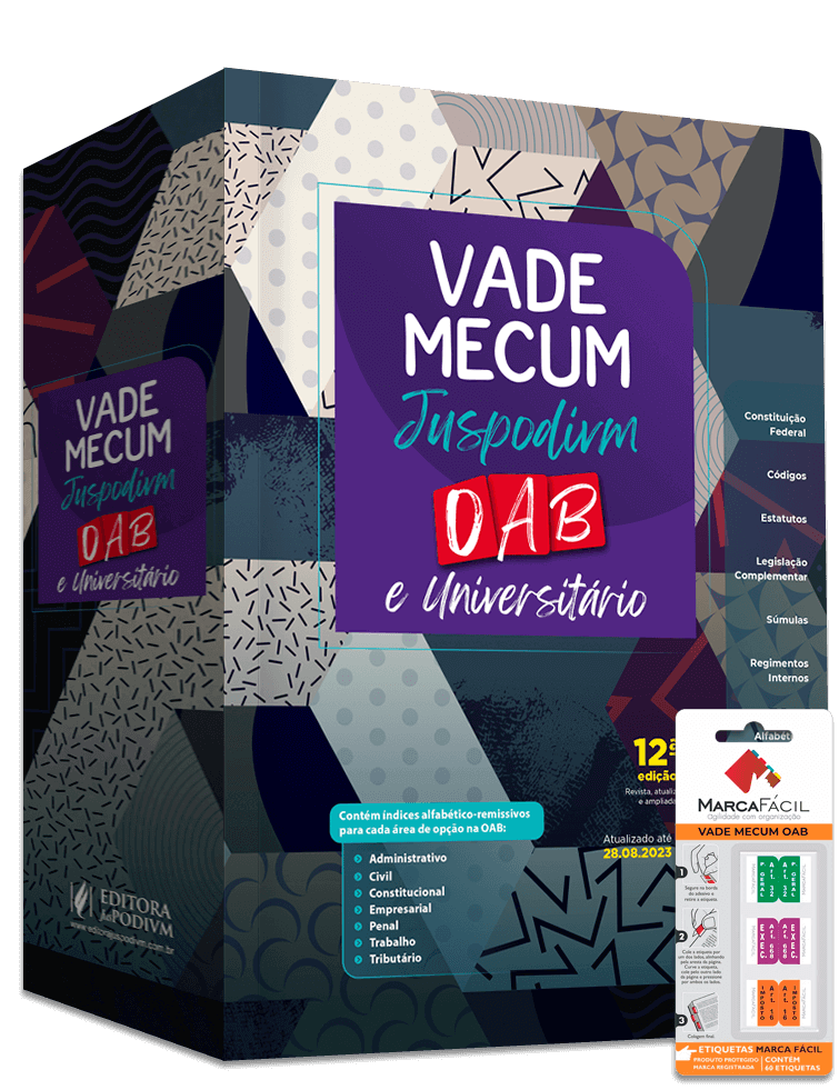 Vade Mecum OAB e Universitário + Etiqueta Marca Fácil - 39º Exame de Ordem