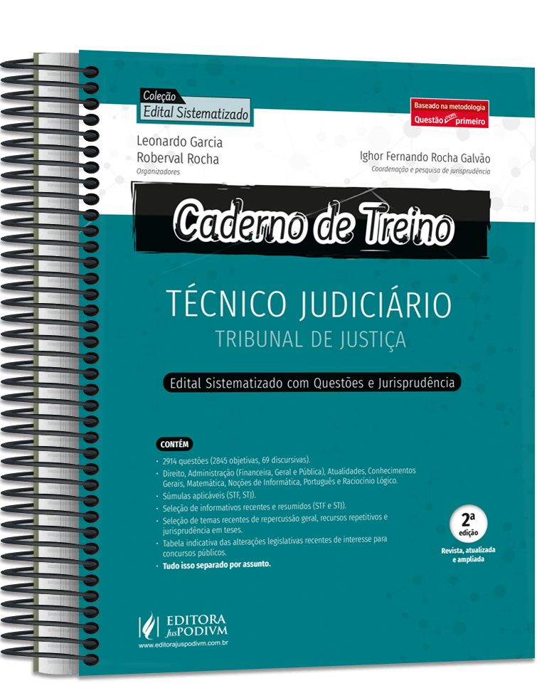 Caderno de Treino - Técnico Judiciário - Tribunal de Justiça (2024)