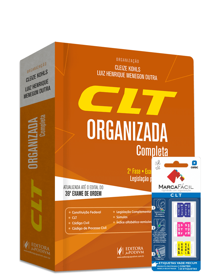 CLT Organizada + Etiqueta Marca Fácil - 39º Exame de Ordem - Brochura