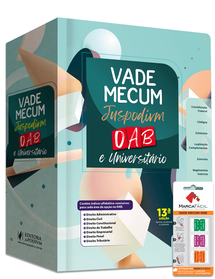 Vade Mecum OAB e Universitário + Etiqueta Marca Fácil - 40º Exame de Ordem