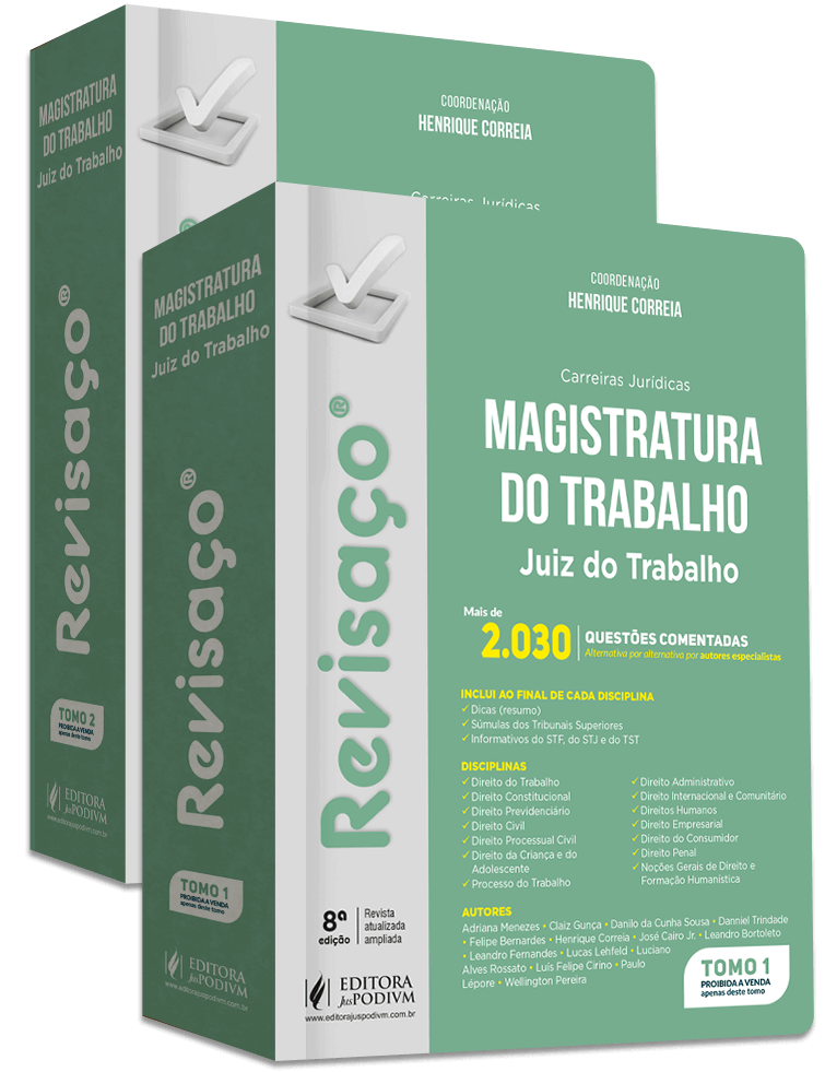 Revisaço - Magistratura do Trabalho - Juiz do Trabalho - Mais de 2.030 Questões Comentadas (2025)