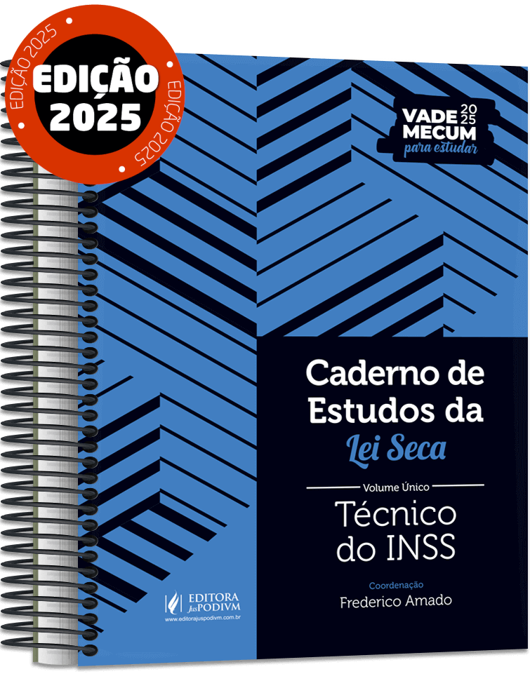 Caderno de Estudos da Lei Seca Volume Único - Técnico do INSS (2025)