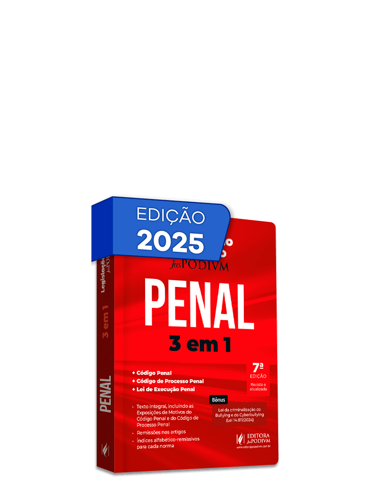 Legislação de Bolso Penal (2025): 3 em 1 -  Código Penal, Código de Processo Penal e Lei de Execução Penal