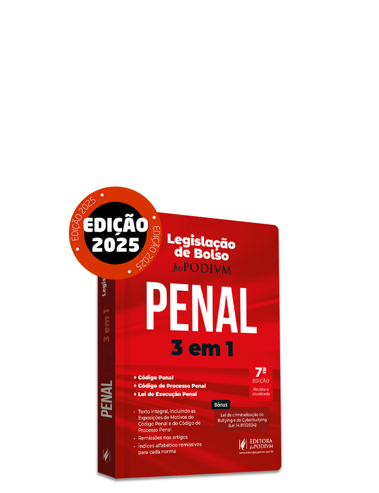 Legislação de Bolso Penal (2025): 3 em 1 -  Código Penal, Código de Processo Penal e Lei de Execução Penal