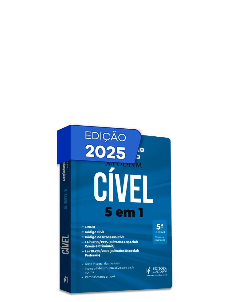 Legislação de Bolso Cível (2025): 5 em 1 - LINDB, Código Civil, Código de Processo Civil e Leis dos Juizados Especiais
