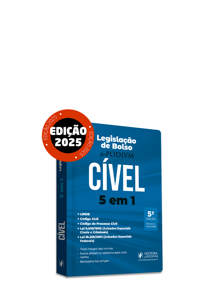 Legislação de Bolso Cível (2025): 5 em 1 - LINDB, Código Civil, Código de Processo Civil e Leis dos Juizados Especiais