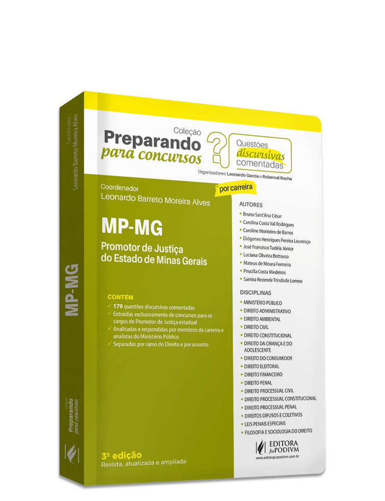 Preparando para Concursos - Questões Discursivas Comentadas - MP-MG (2025)