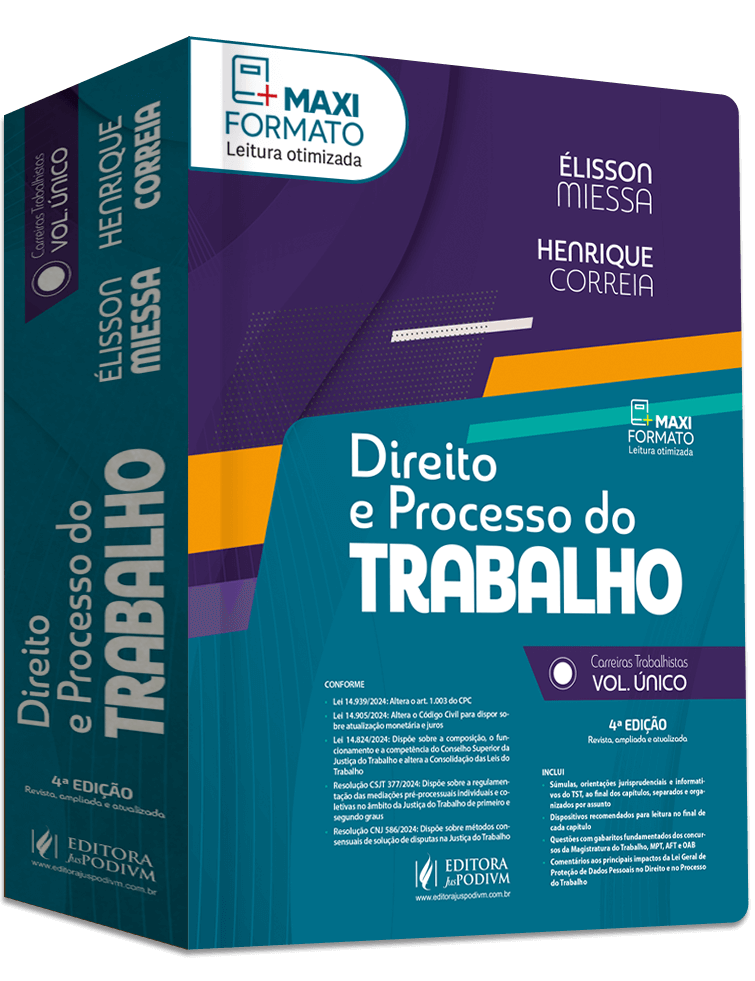 Direito e Processo do Trabalho - Carreiras Trabalhistas - Volume Único (2025)