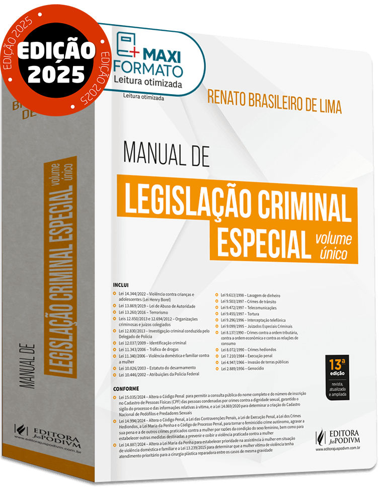 Manual de Legislação Criminal Especial  - Volume Único (2025)