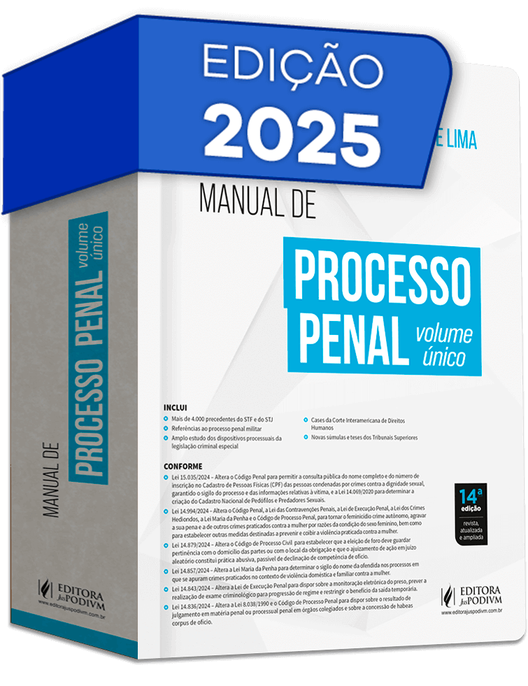 Manual de Processo Penal  - Volume Único (2025)