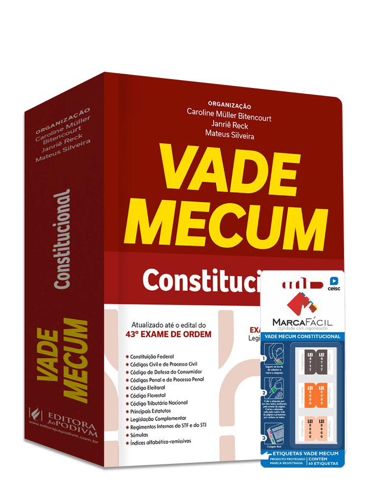 Vade Mecum Constitucional - 43º Exame de Ordem + Etiqueta Marca Fácil