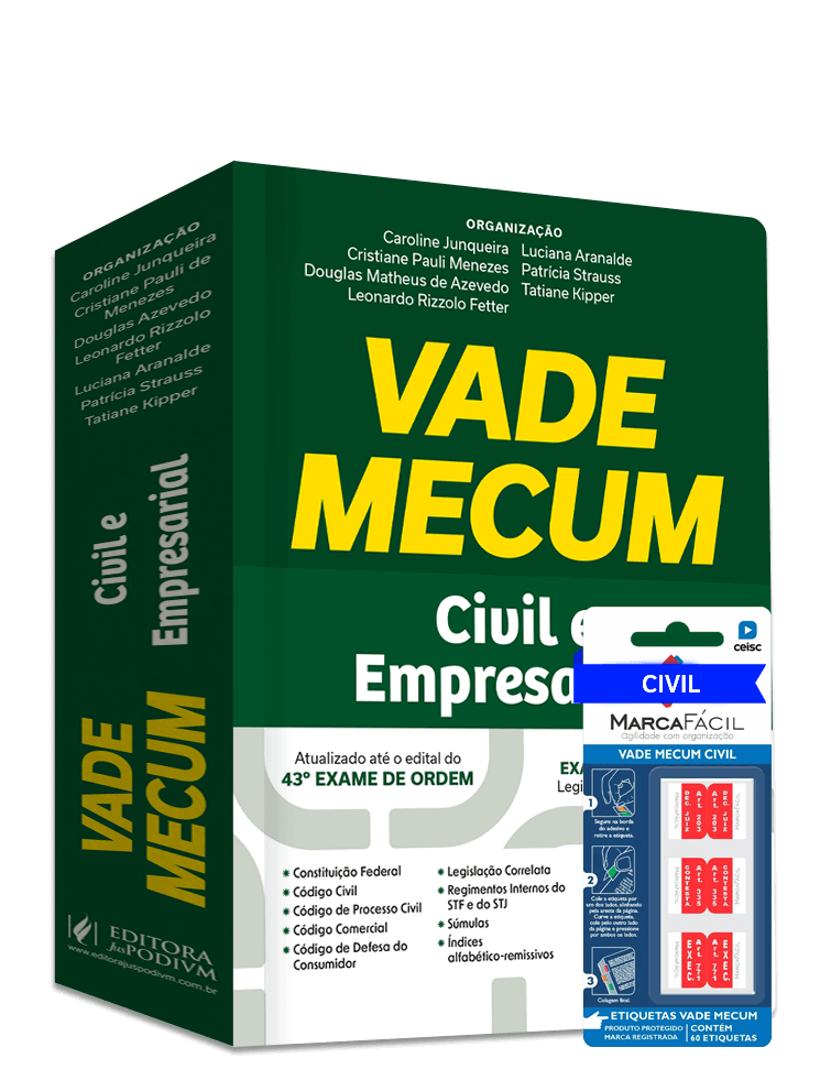 Vade Mecum Civil e Empresarial - 43º Exame de Ordem + Etiqueta Marca Fácil Civil