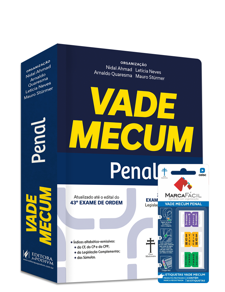 Vade Mecum Penal - 43º Exame de Ordem + Etiqueta Marca Fácil