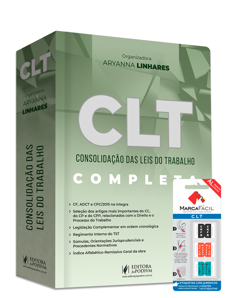 CLT - Consolidação das Leis do Trabalho - 43º Exame de Ordem + Etiqueta Marca Fácil