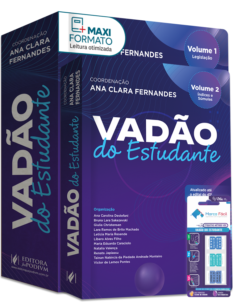 Vadão do Estudante - 43º Exame de Ordem + Etiqueta Marca Fácil