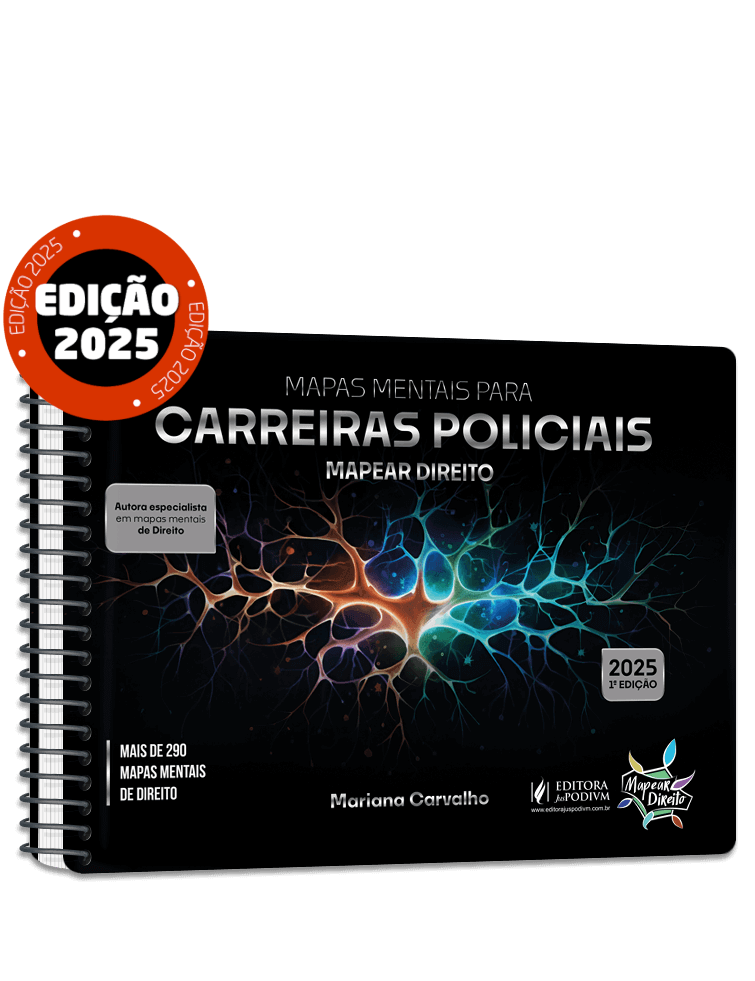 Mapas Mentais para Carreiras Policiais - Mapear Direito (2025)