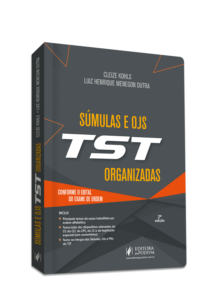 Súmulas e OJs do TST Organizadas - 39º Exame de Ordem (2023)