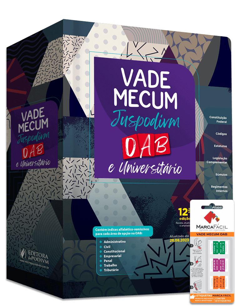 Vade Mecum OAB e Universitário + Etiqueta Marca Fácil - 39º Exame de Ordem