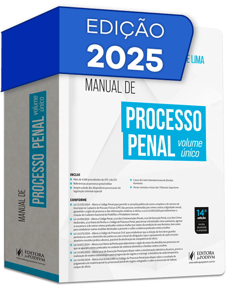 Manual de Processo Penal  - Volume Único (2025)