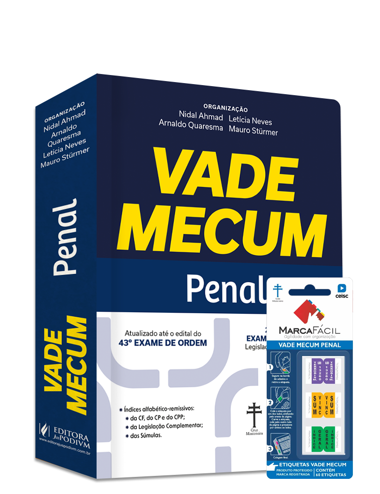Vade Mecum Penal - 43º Exame de Ordem + Etiqueta Marca Fácil