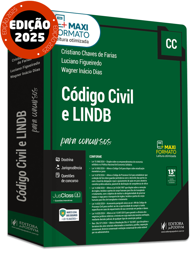 Código Civil e LINDB Comentados para Concursos (2025)